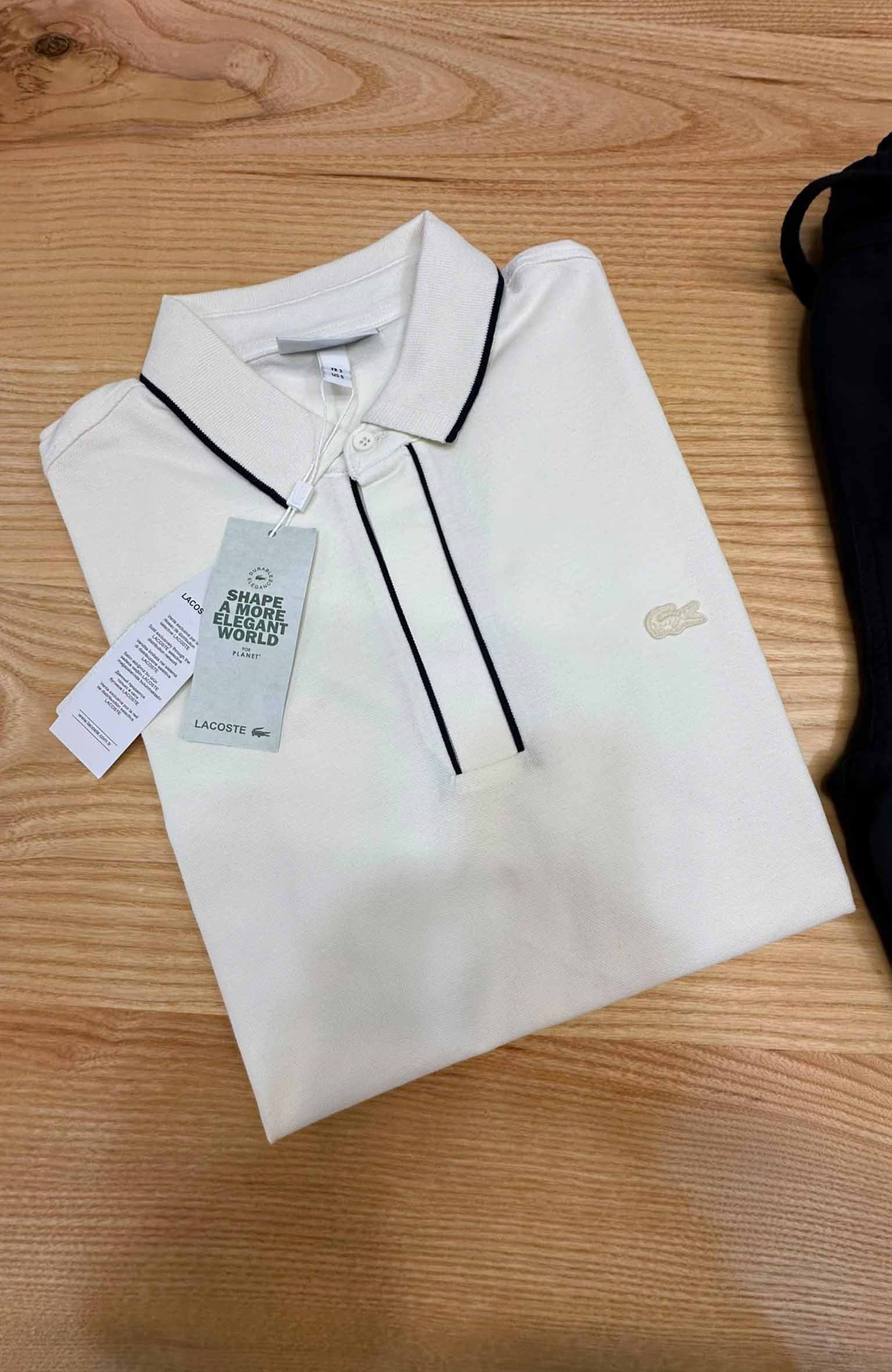 MEN1918 LCT LACİVERT ŞERİTLİ EKRU PARİS T-SHIRT