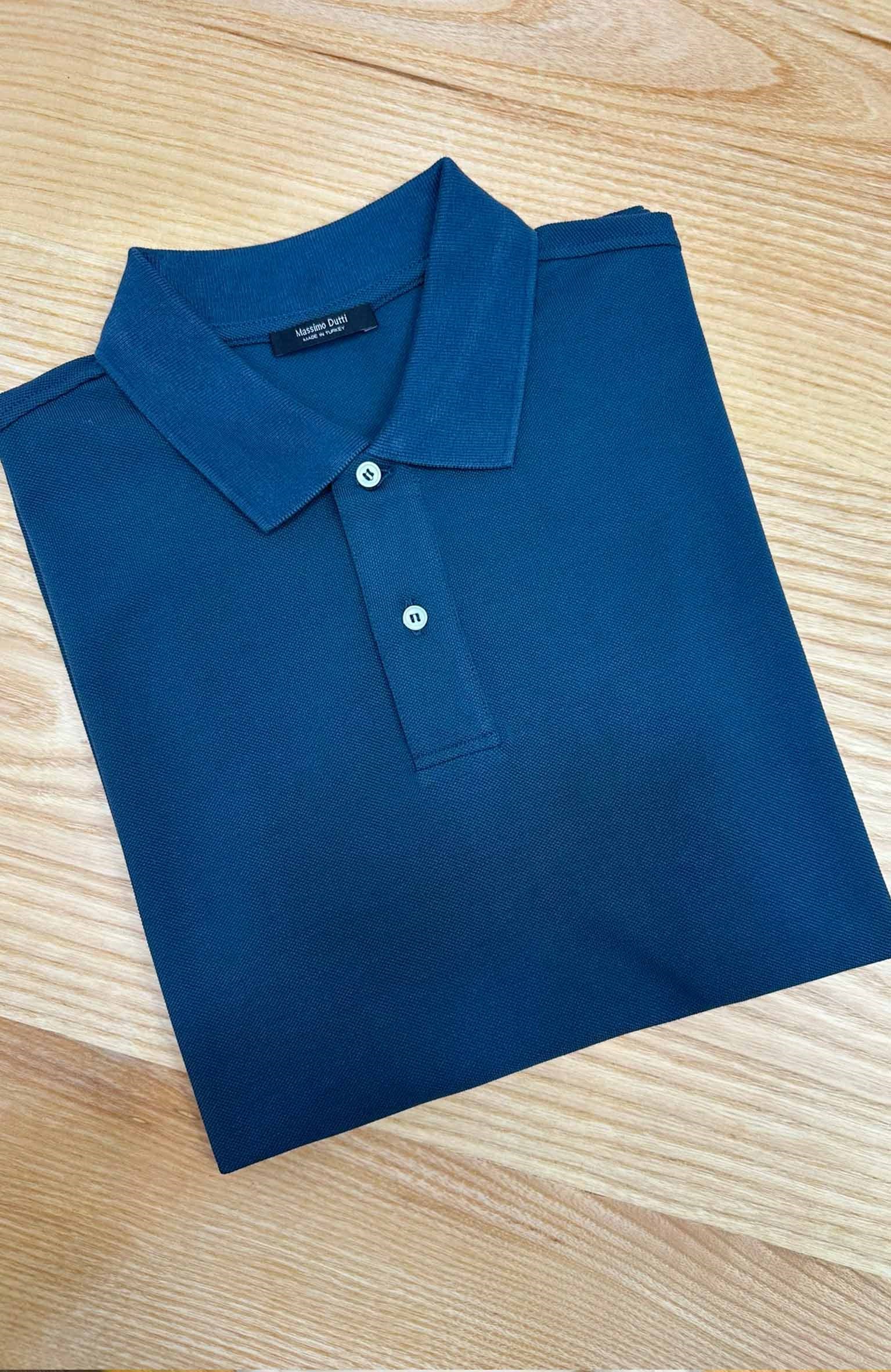 MEN1932 M.D PETROL POLO T-SHIRT 