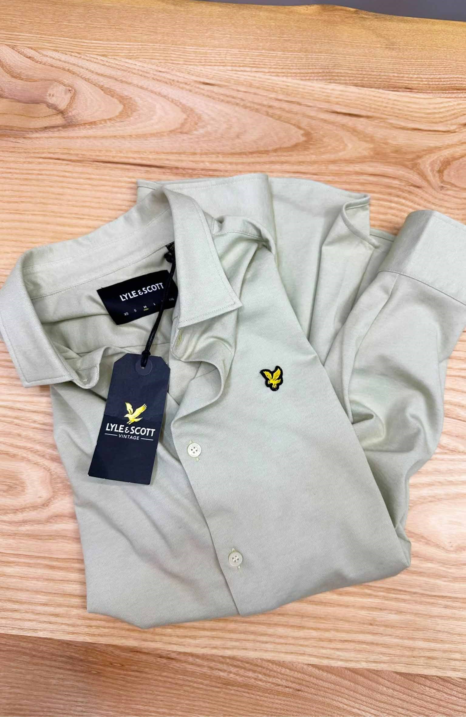 MEN1944  L.LS SU YEŞİLİ PAMUK KARIŞIMLI GÖMLEK