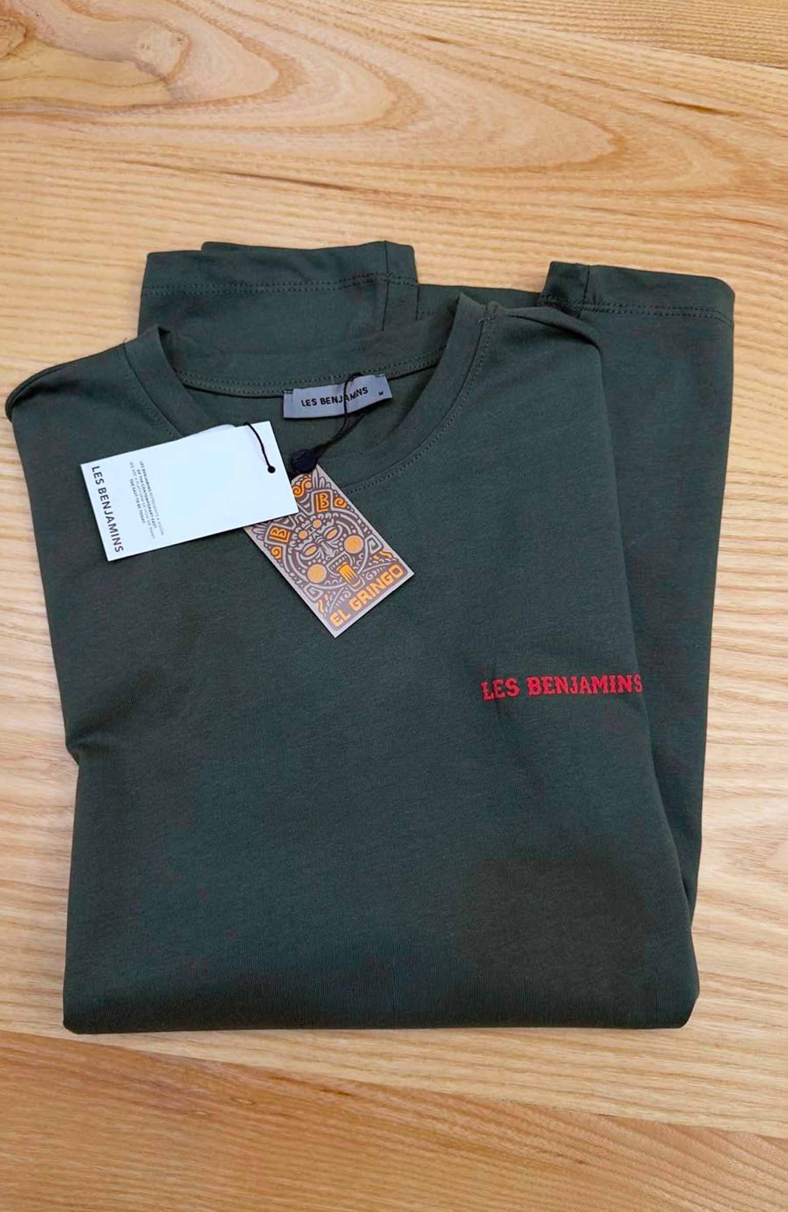 MEN2021 L.BNJ ÖN/ARKA BASKILI YEŞİL T-SHIRT