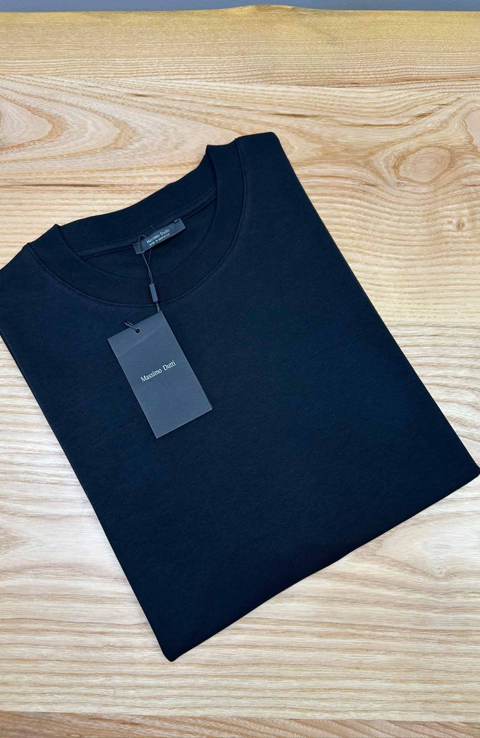 MEN2084 M.D PAMUKLU SİYAH BASİC T-SHIRT