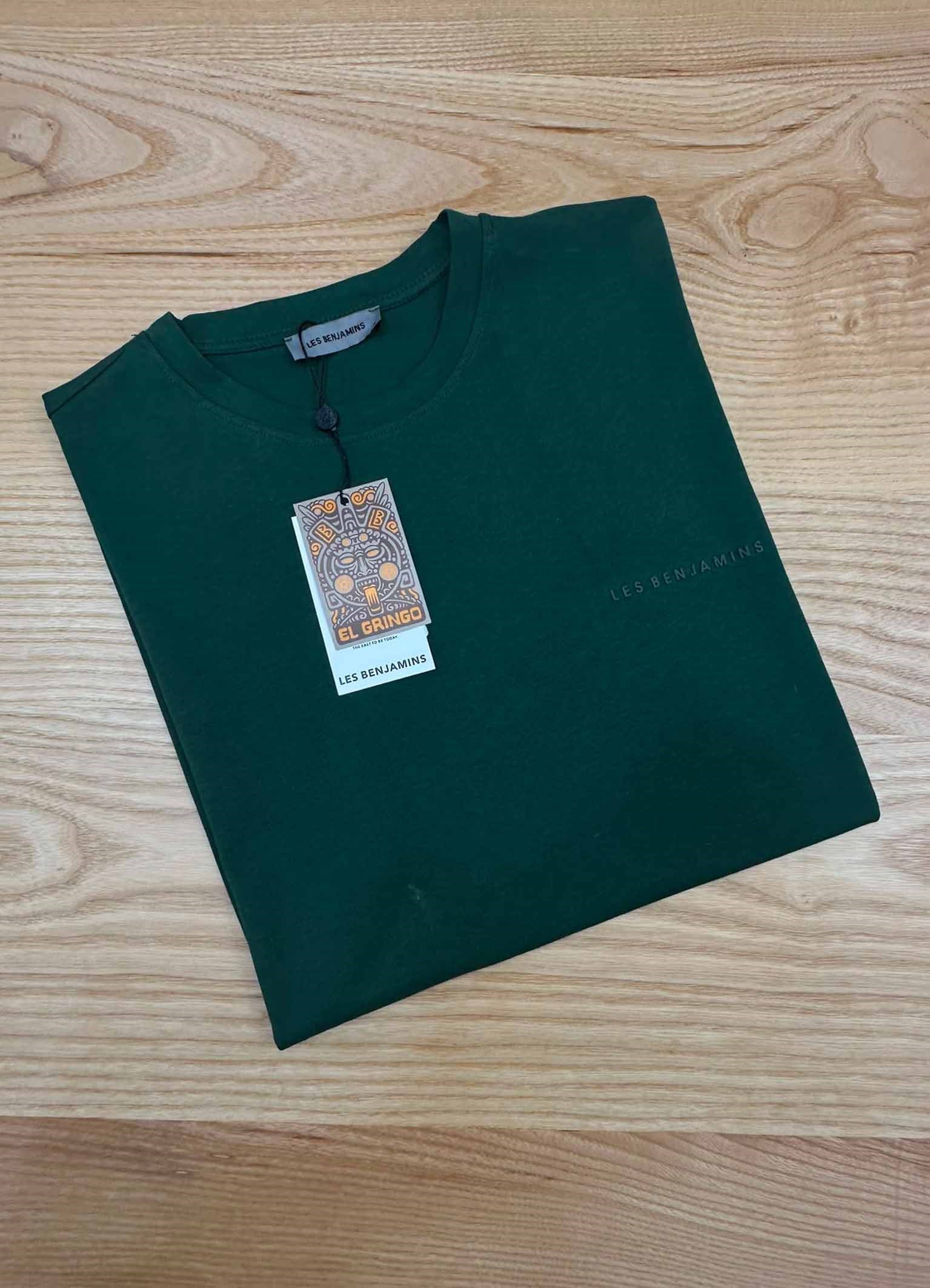MEN2095 L.BNJ KOYU YEŞİL BASKILI T-SHIRT