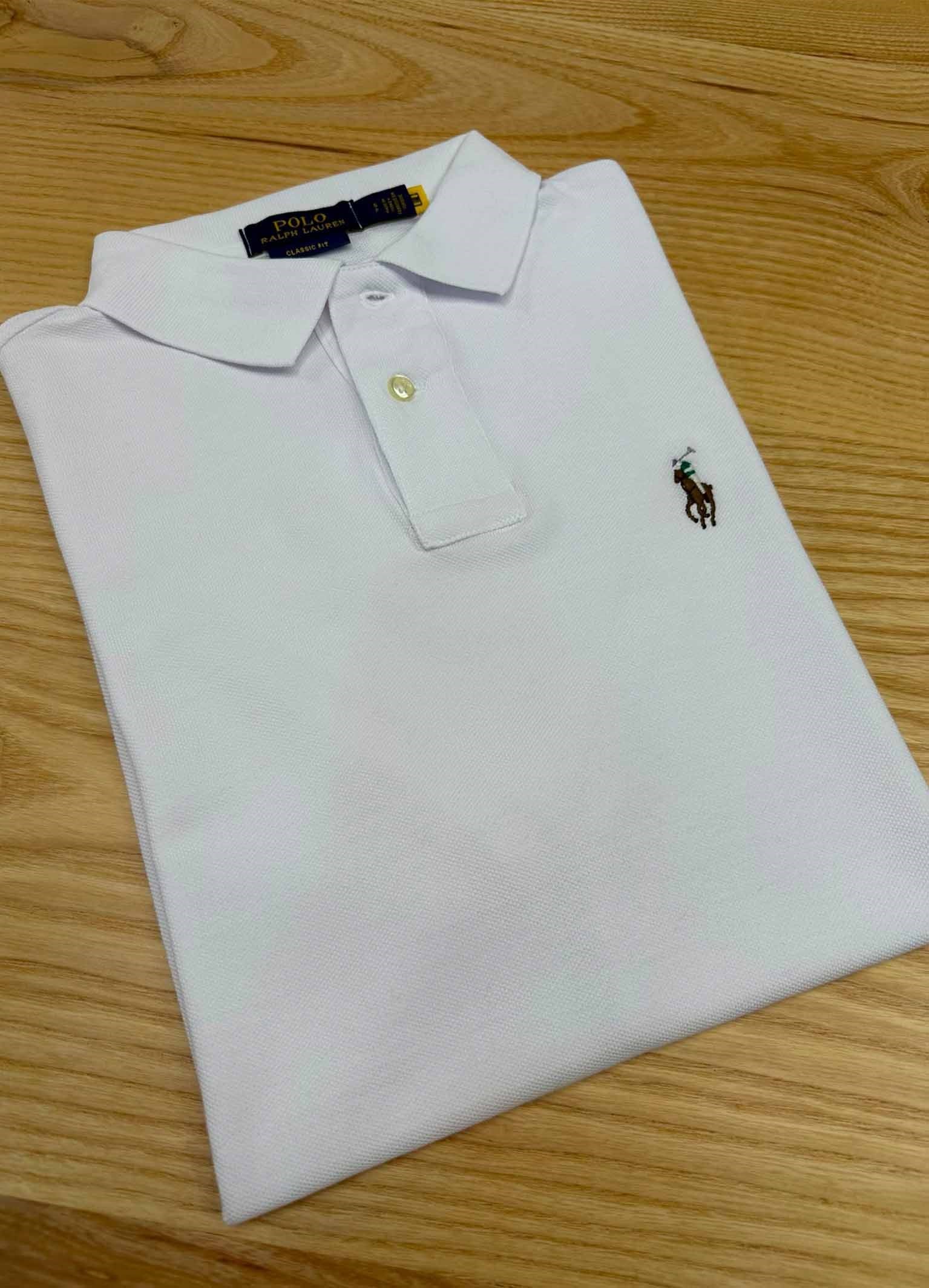 MEN2121 PRL CLASSİC FİT BEYAZ POLO T-SHIRT