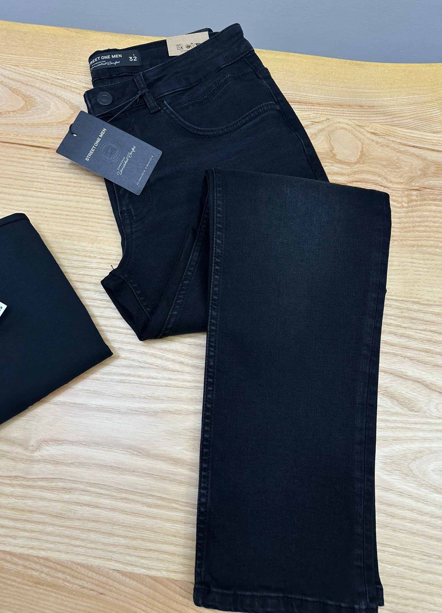 MEN2186 S.ONE LİKRALI SİYAH JEAN