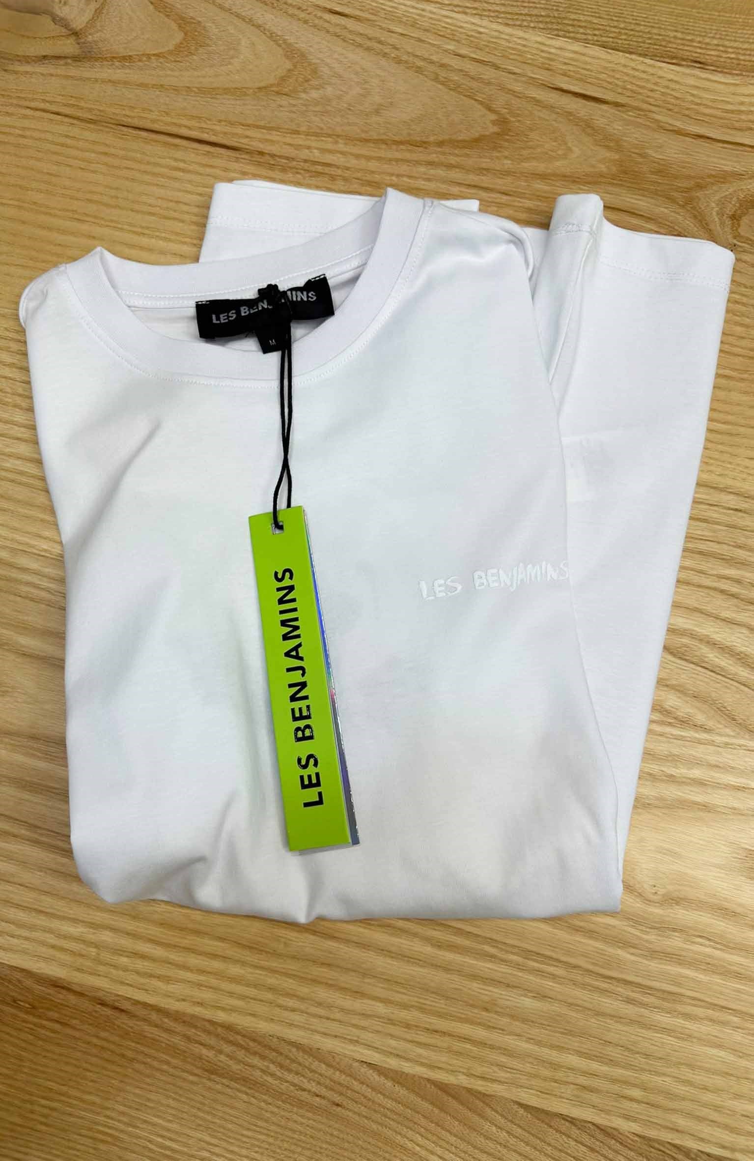 MEN2277 L.BNJ ÖN/ARKA BASKILI BEYAZ T-SHIRT