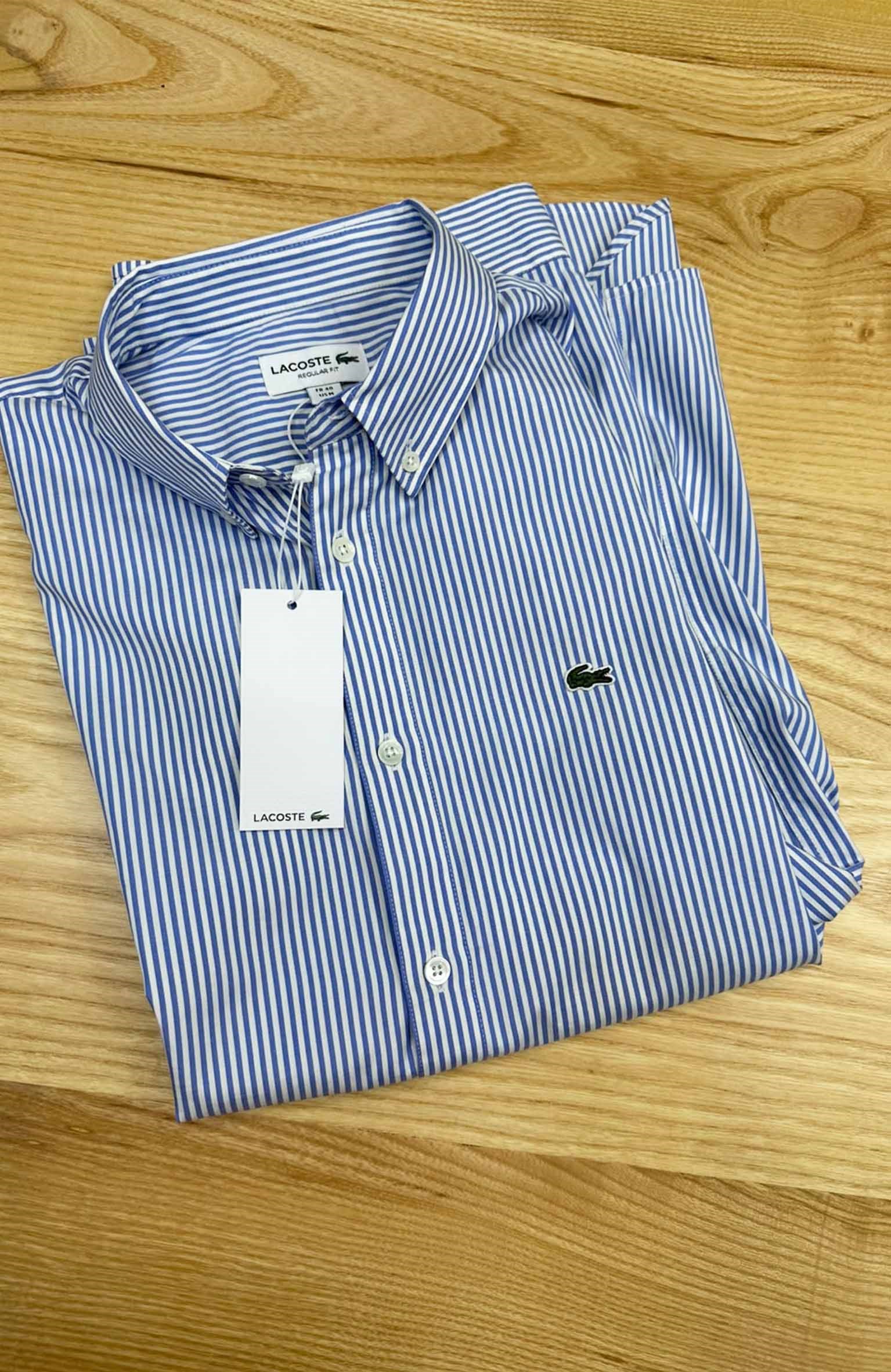 MEN2360 LCT MAVİ ÇİZGİLİ REGULAR GÖMLEK