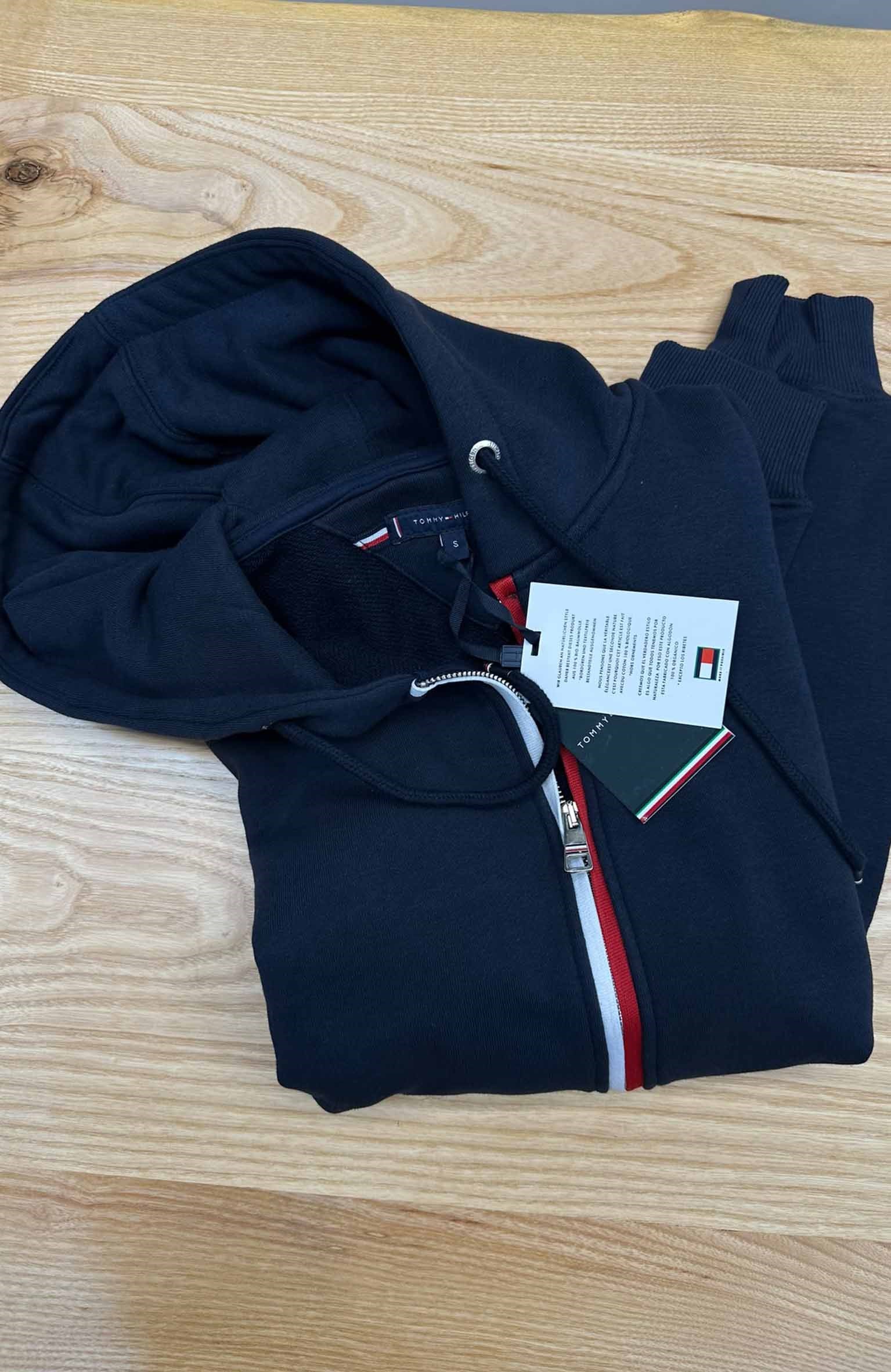MEN2377 TM TAM FERMUARLI KAPÜŞONLU LACİVERT HIRKA