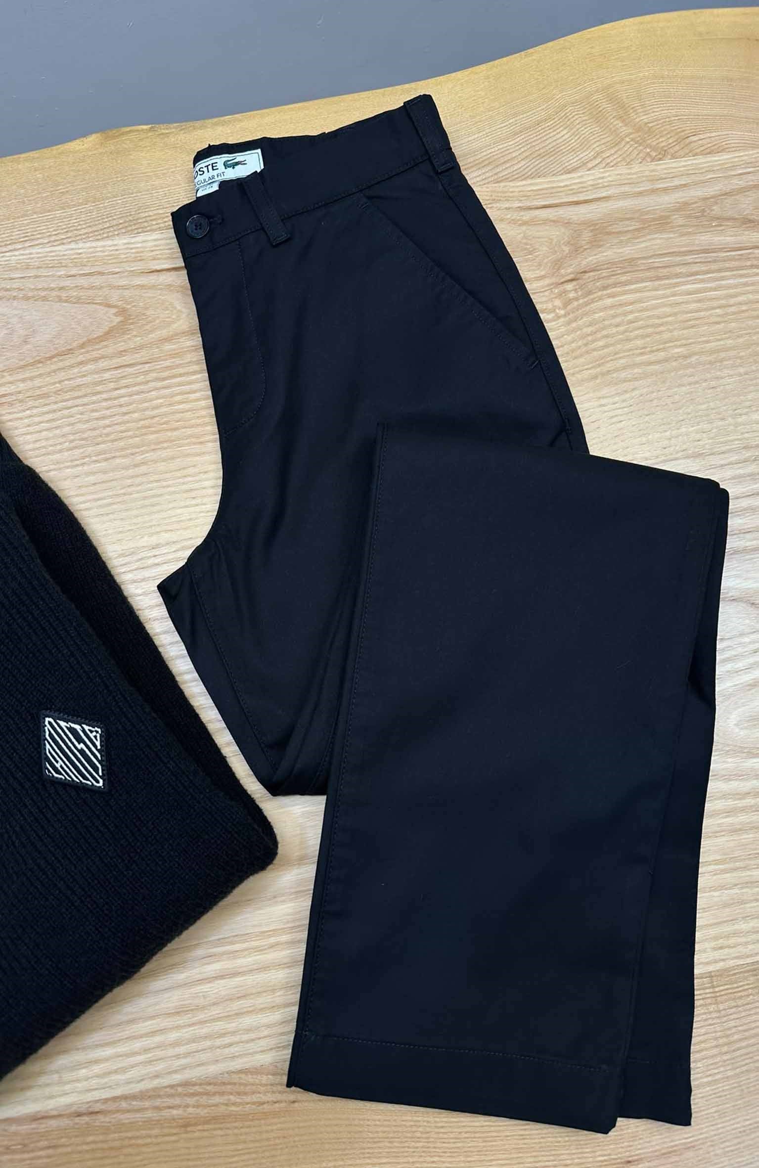 MEN2389 LCT REGULAR FİT SİYAH PANTOLON