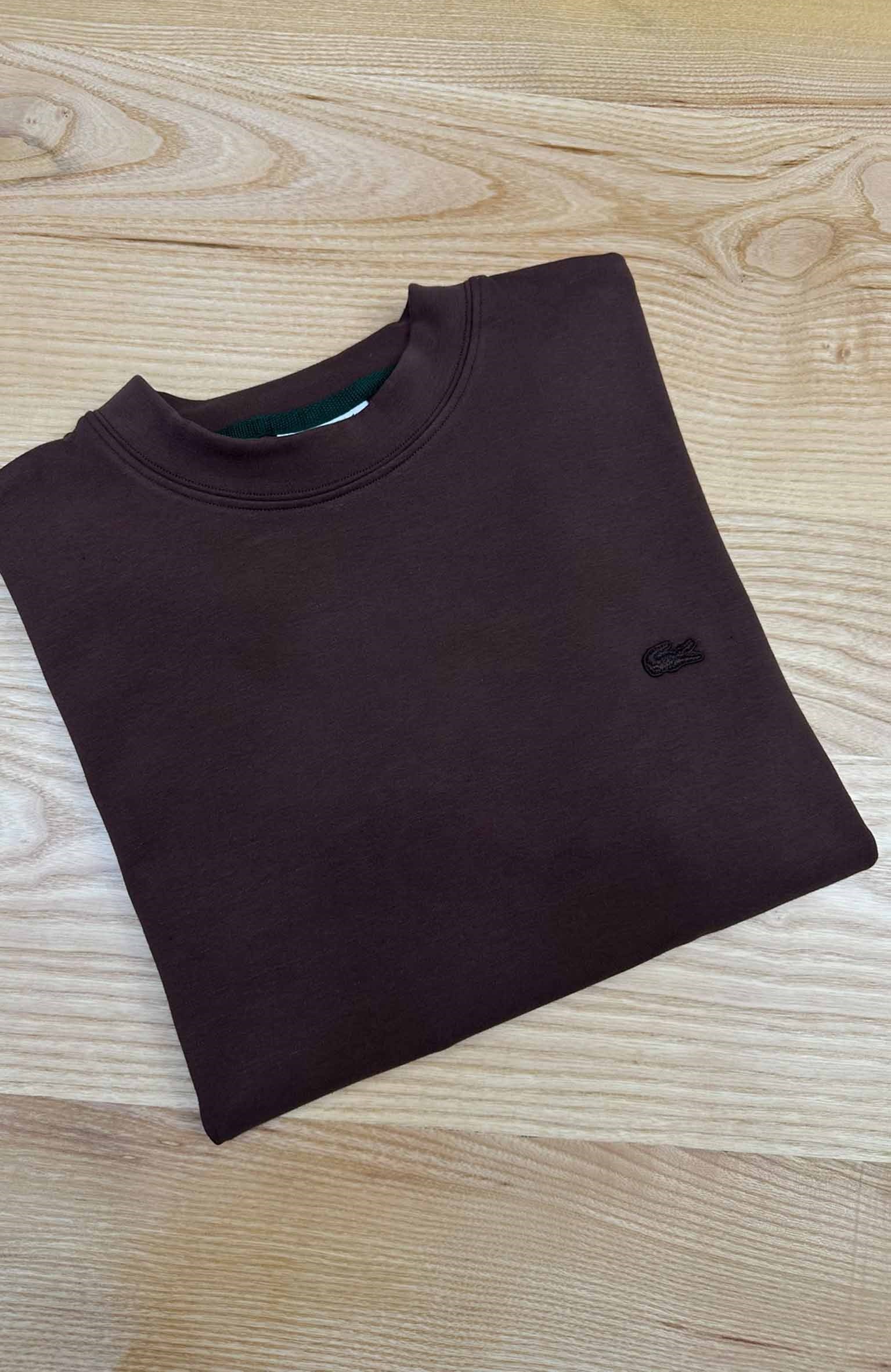 MEN2397 LCT LOOSE FİT TONTATON NAKIŞLI KAHVERENGİ MODAL SWEAT
