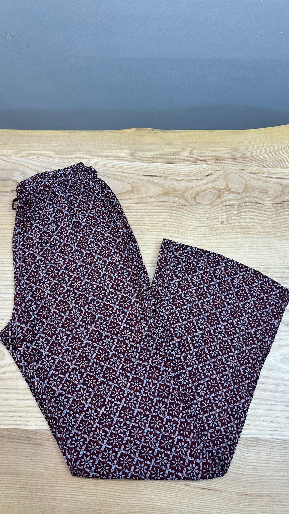 O012 DESENLİ KREP PANTOLON