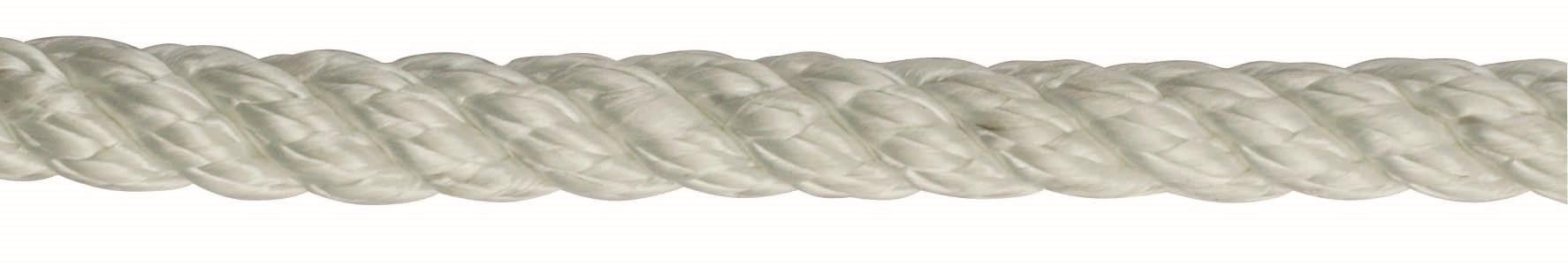 Polyester örgü halat, beyaz, 20mm