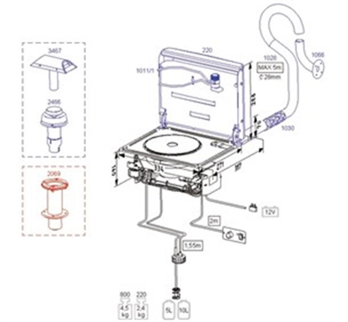 1011/1, 800 modeli için tencere tutucu