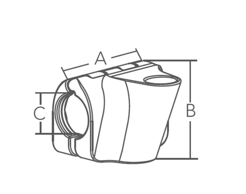 SunShade Tente Soketi Ø30mm, Sağ 