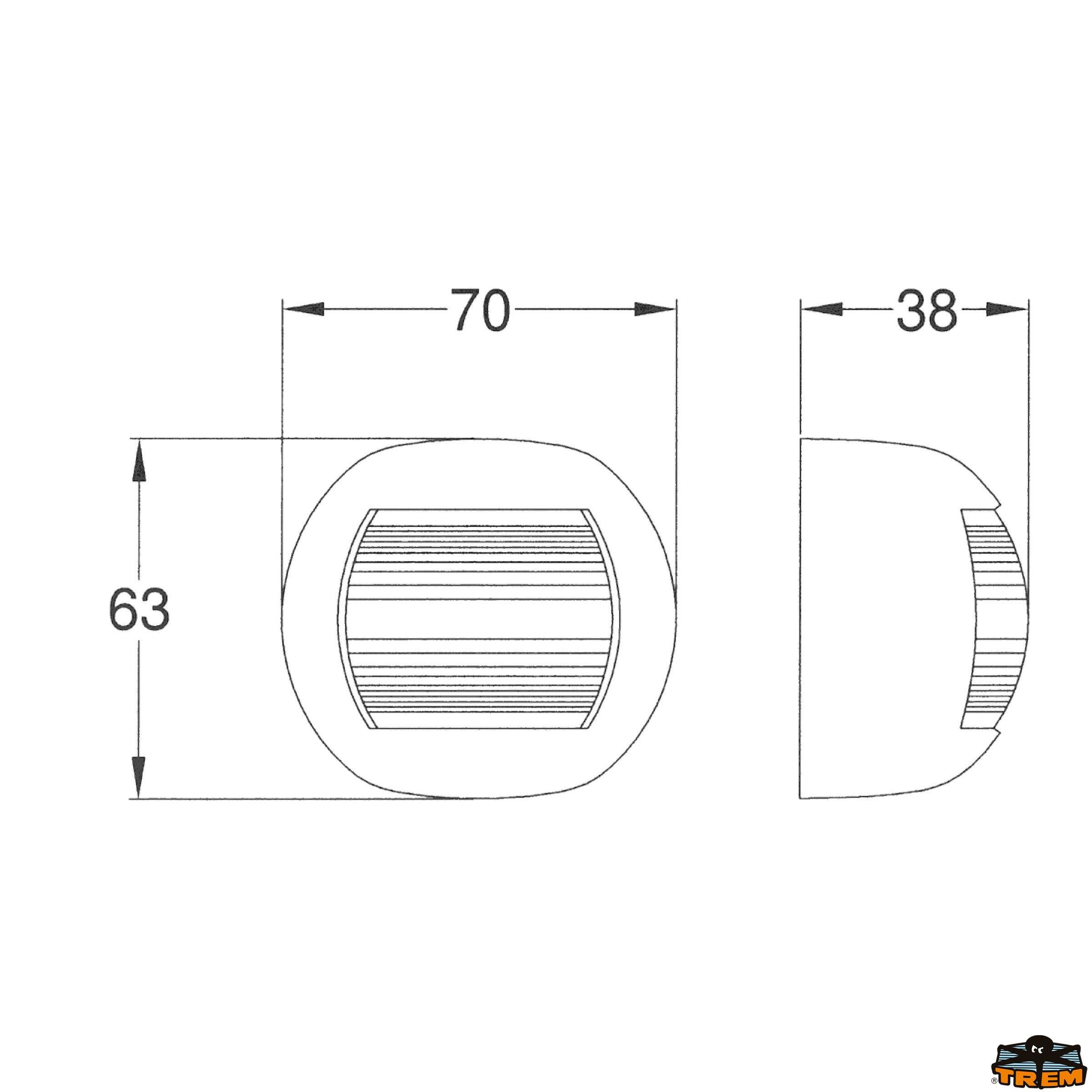Trem Orsa Minore Ledli Sancak Seyir Feneri 9-32V Beyaz
