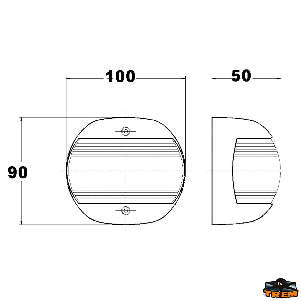 Trem Pruva Seyir Feneri Beyaz