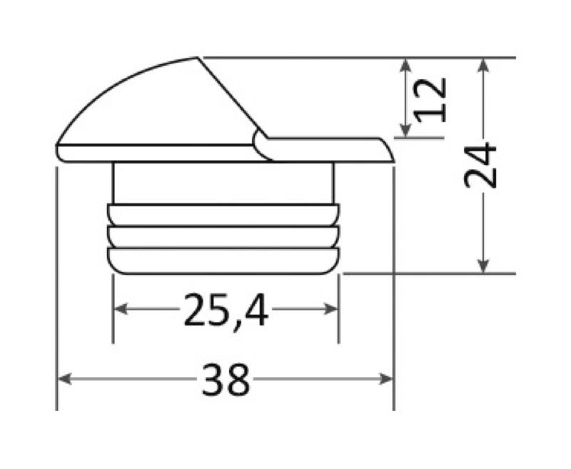 Alcor Merdiven Lambası Gün Işığı Ledli 12/24V 