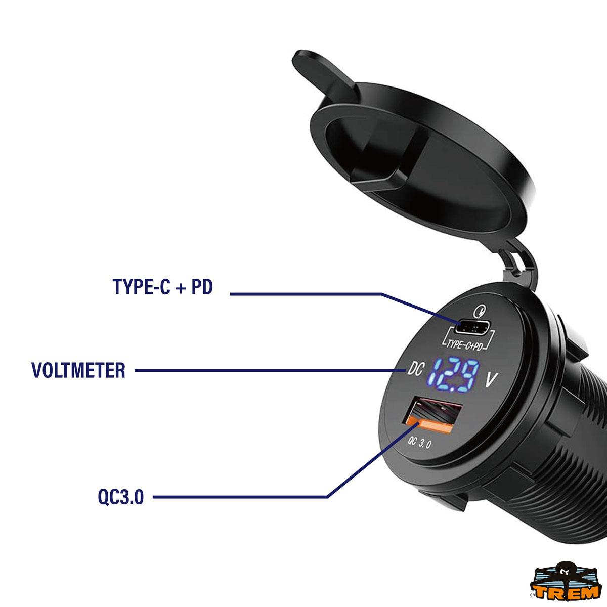 T-Power Usb / Type C Şarj Soketi