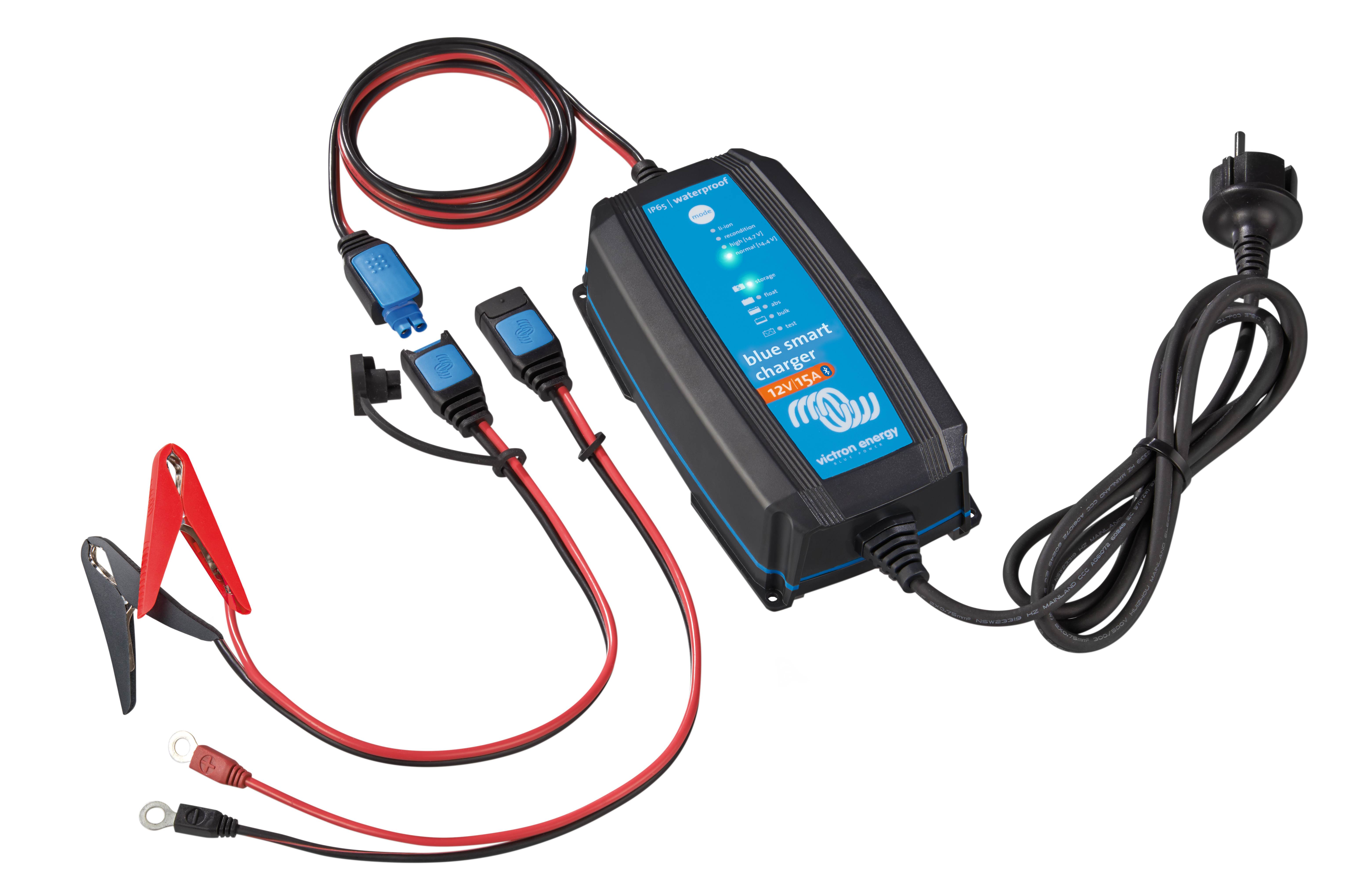 Blue Smart IP65 12V/15A Battery Charger+DC connector
