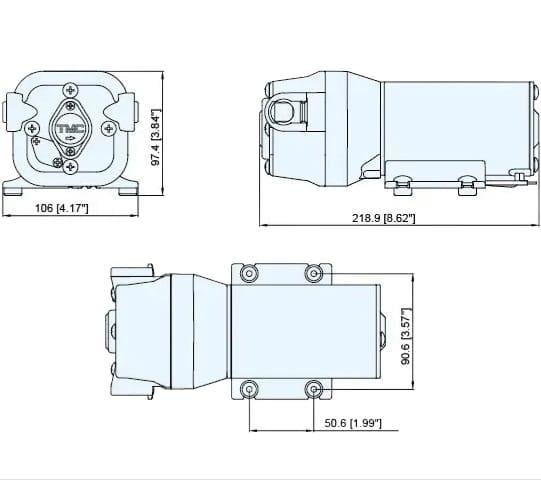 TMC-36502 Su Alış Pompası (Deniz Suyu) 24V/16.3 Lt
