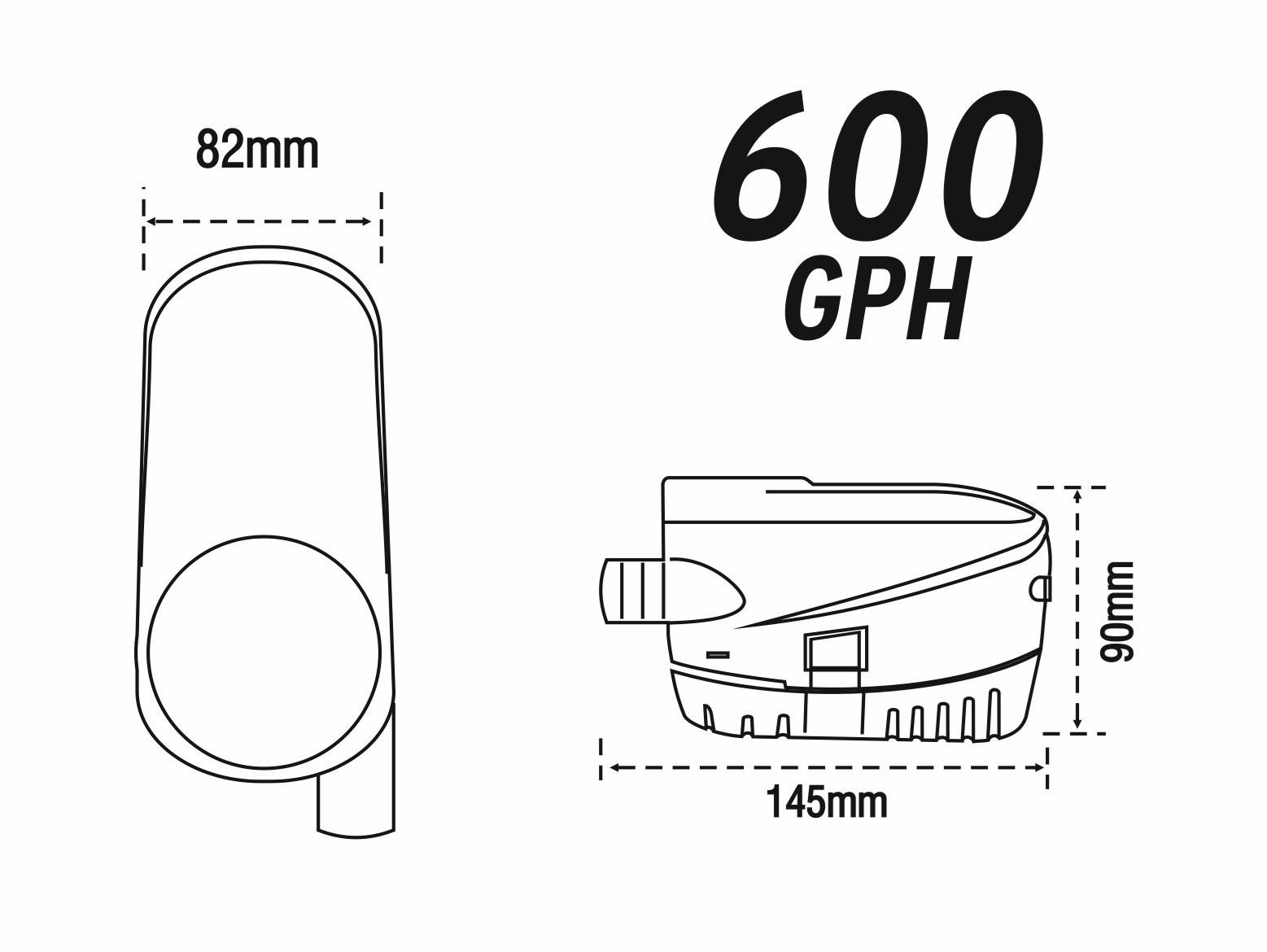 Nuova Rade 12V/600 Gph Otomatik Sintine Pompası 