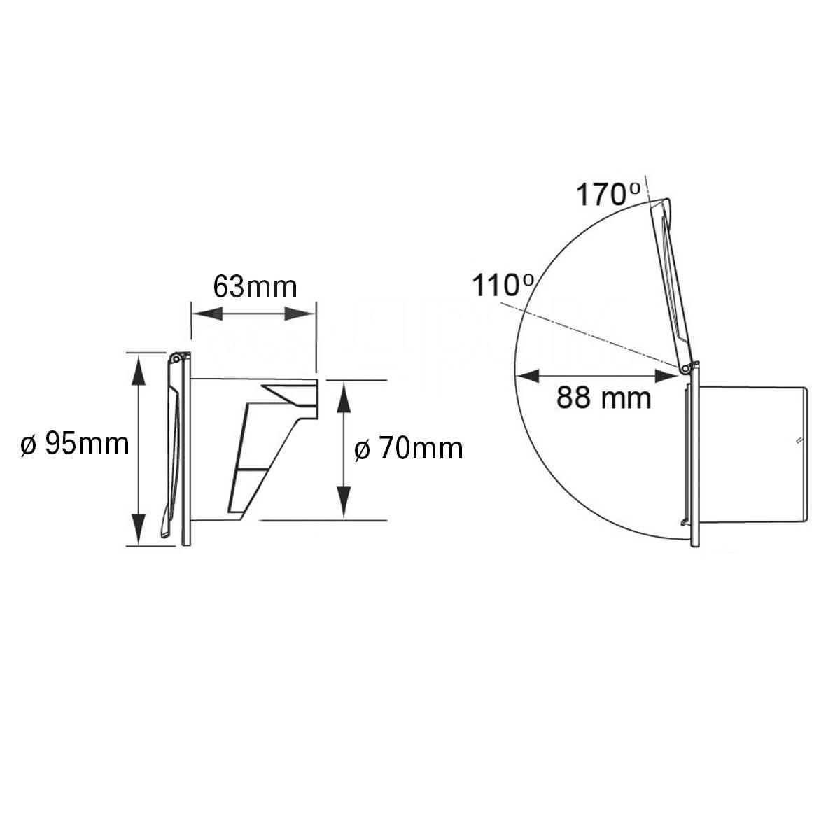 MİKSER İÇİN GÖMME YUVA, YUVARLAK, KROMAJ