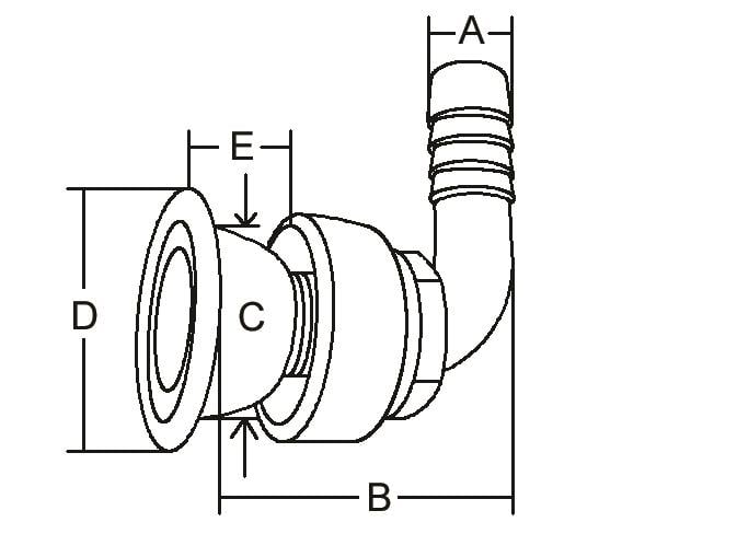 Tank havalandırma 90 DERECE 35MM