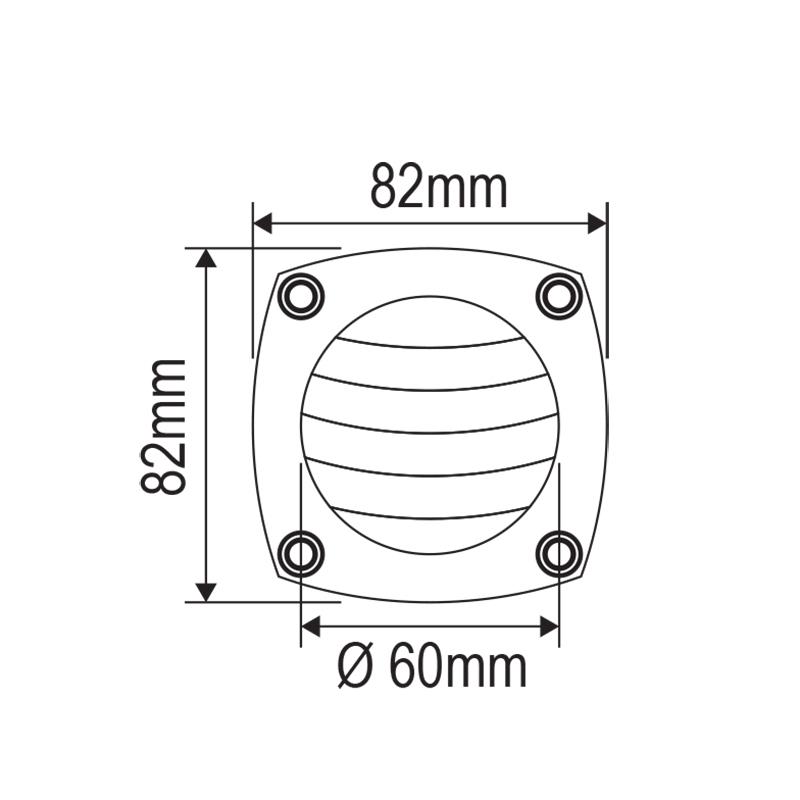 Plastik havalandırma Ø86mm