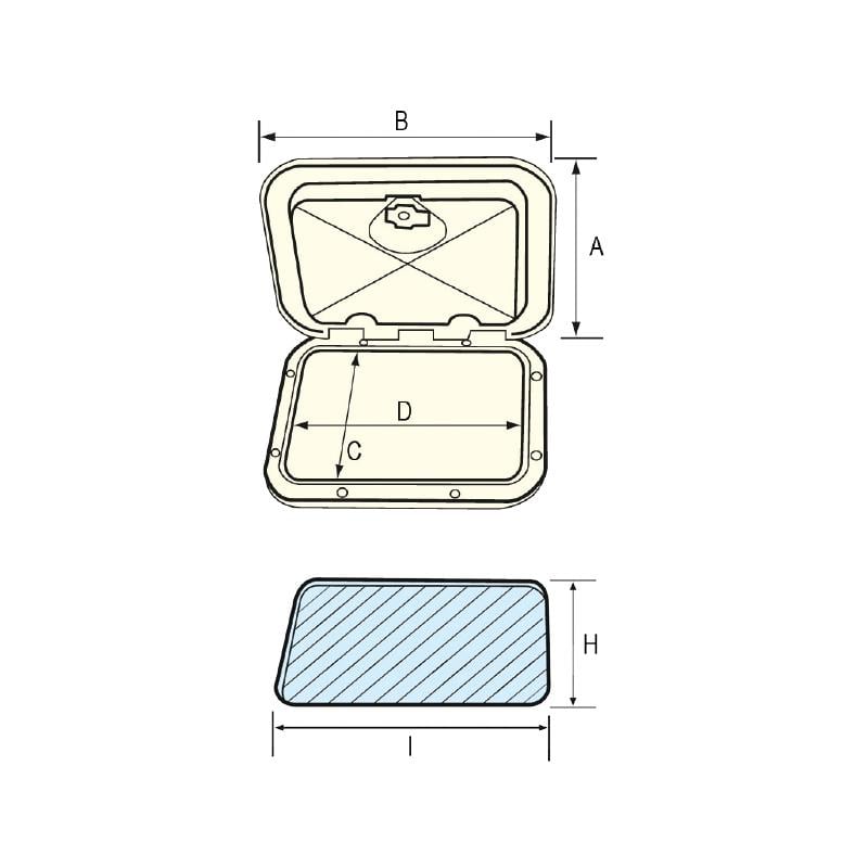 SU GEÇİRMEZ GÖMME KAPAK-SİYAH 353x606MM * 197294