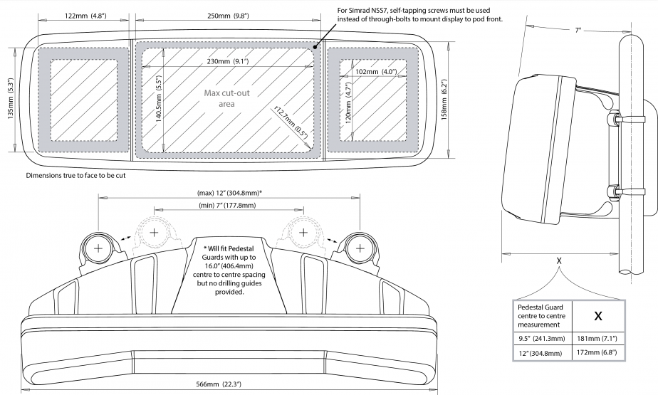 Dümen üstü scanpod SPH-4XI-W