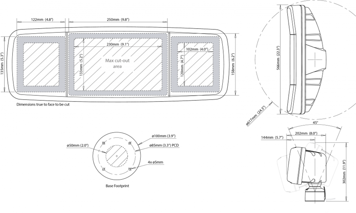 SPD-4XI-W DECK POD 4I/2I + 7