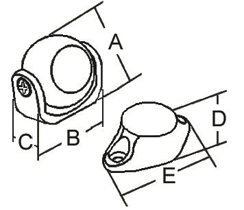 Kapı ve pencere stoperi 34X34MM