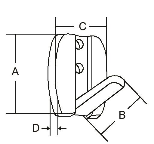 Elbise Askısı 50x28 mm.
