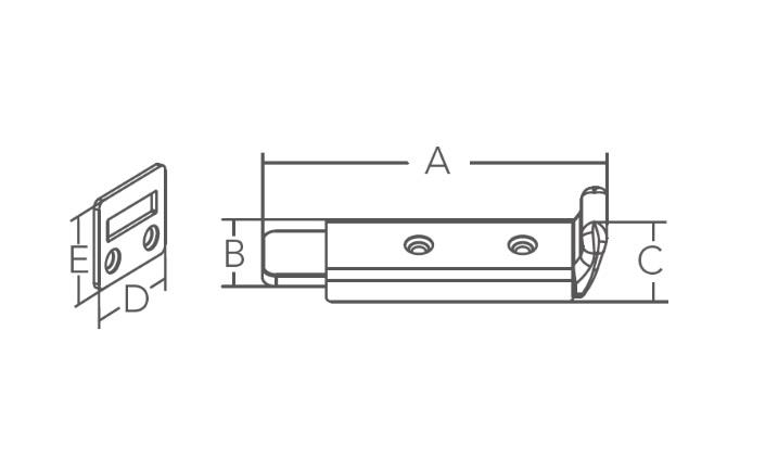 MARINE TOWN SÜRGÜ KİLİT 123X30MM 