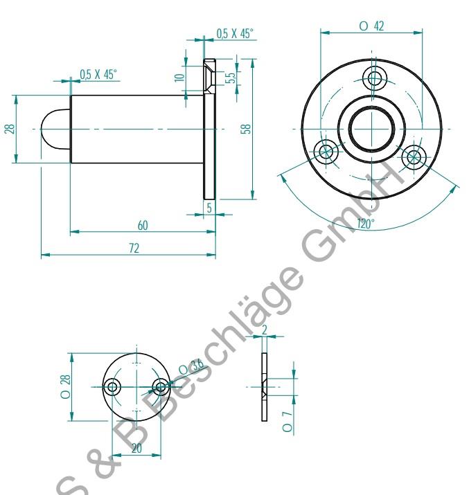 Sub&Beschlage Kapı Stoperi