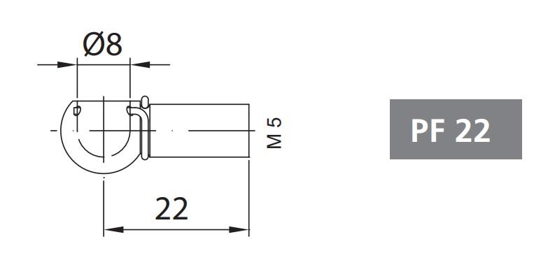 Mafsallı Amörtisör Başlığı PF22/M5/M8