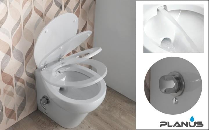 Stilo Plus 24V Beyaz Taş Taharet Kitli Tuvalet