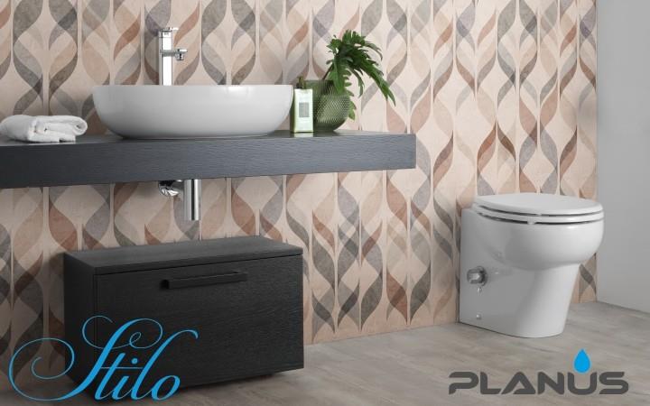 Stilo Plus 12V Beyaz Kısa Taş Taharet Kitli Tuvalet