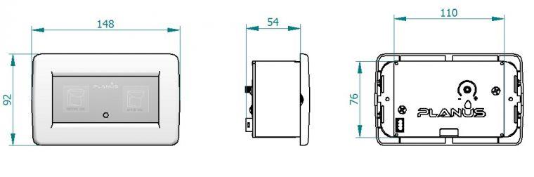 Planus 2 Butonlu Standart Kumanda 