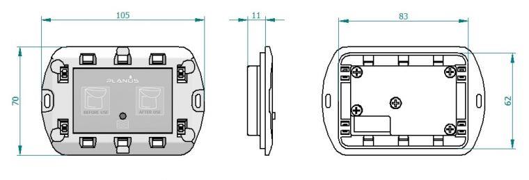 Planus Slim 2 Butonlu Kumanda