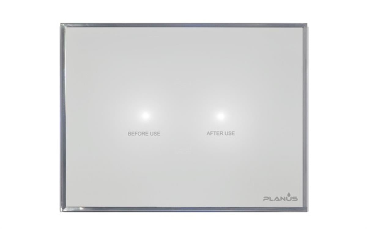 Planus Beyaz Full Glass Touch Panel 2 Butonlu