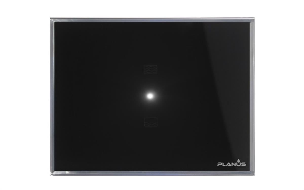 Planus Siyah Full Glass Touch Panel 2 Butonlu