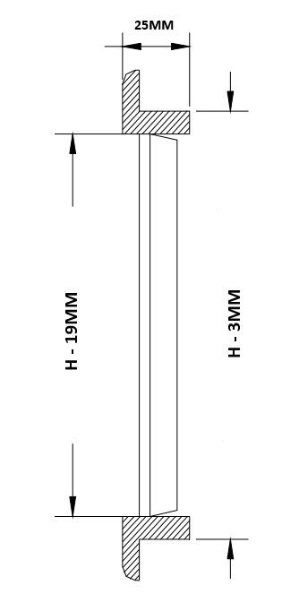Hava çıkış ızgarası. Maun iki yönlü 254X102mm