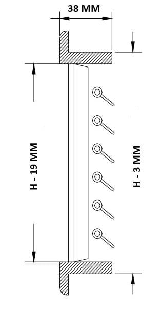 Hava Çıkış Izgarası. Maun Dört Yönlü 203X102 mm