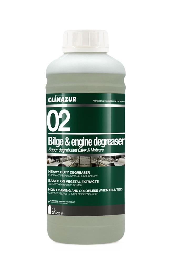 Clin Azur-02- Biolojik Çözünen Sintine Temizleyici 1 Litre