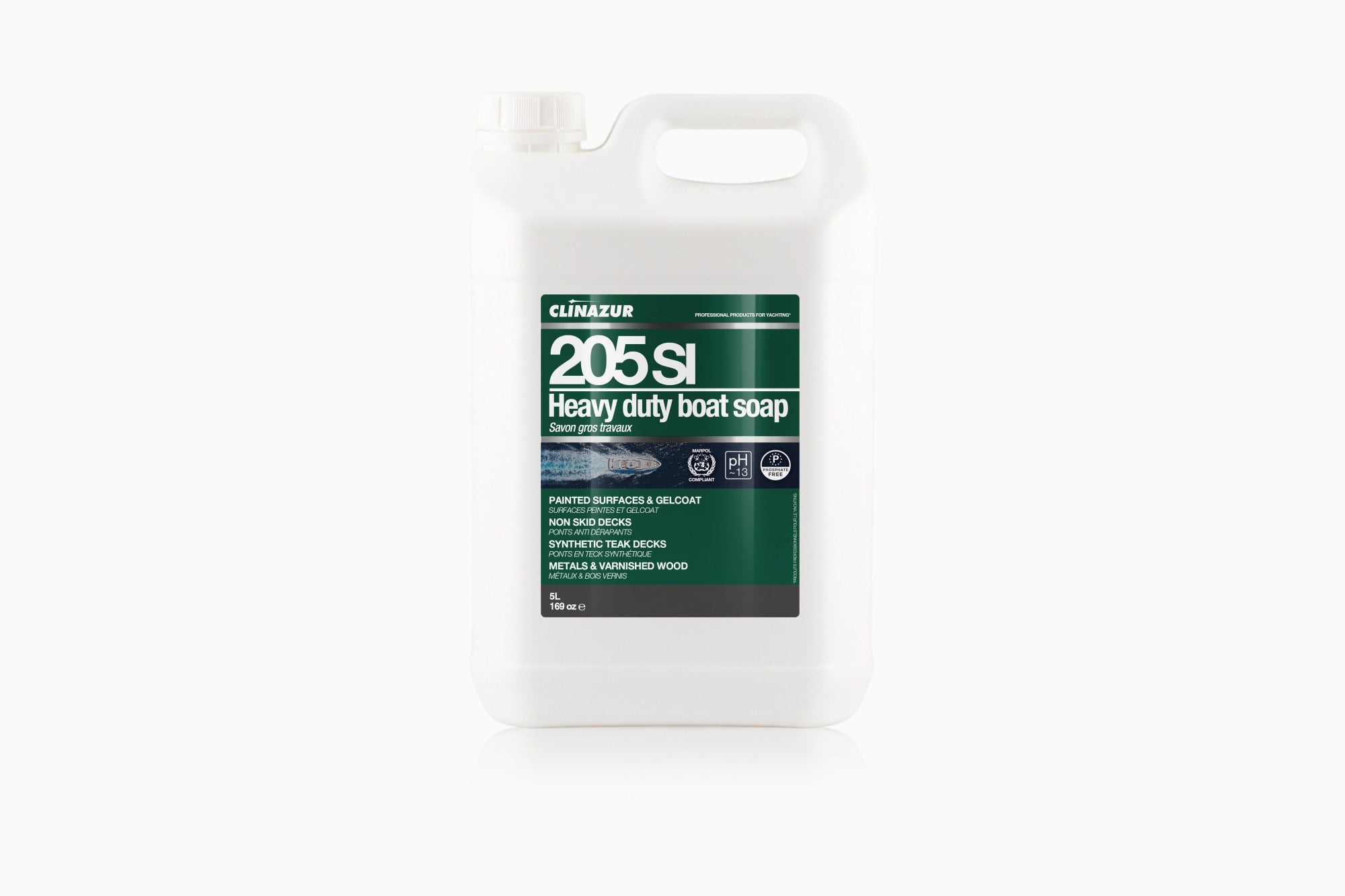 CLIN AZUR -205SI- AĞIR HİZMET TEKNE DETARJANI 5 LT