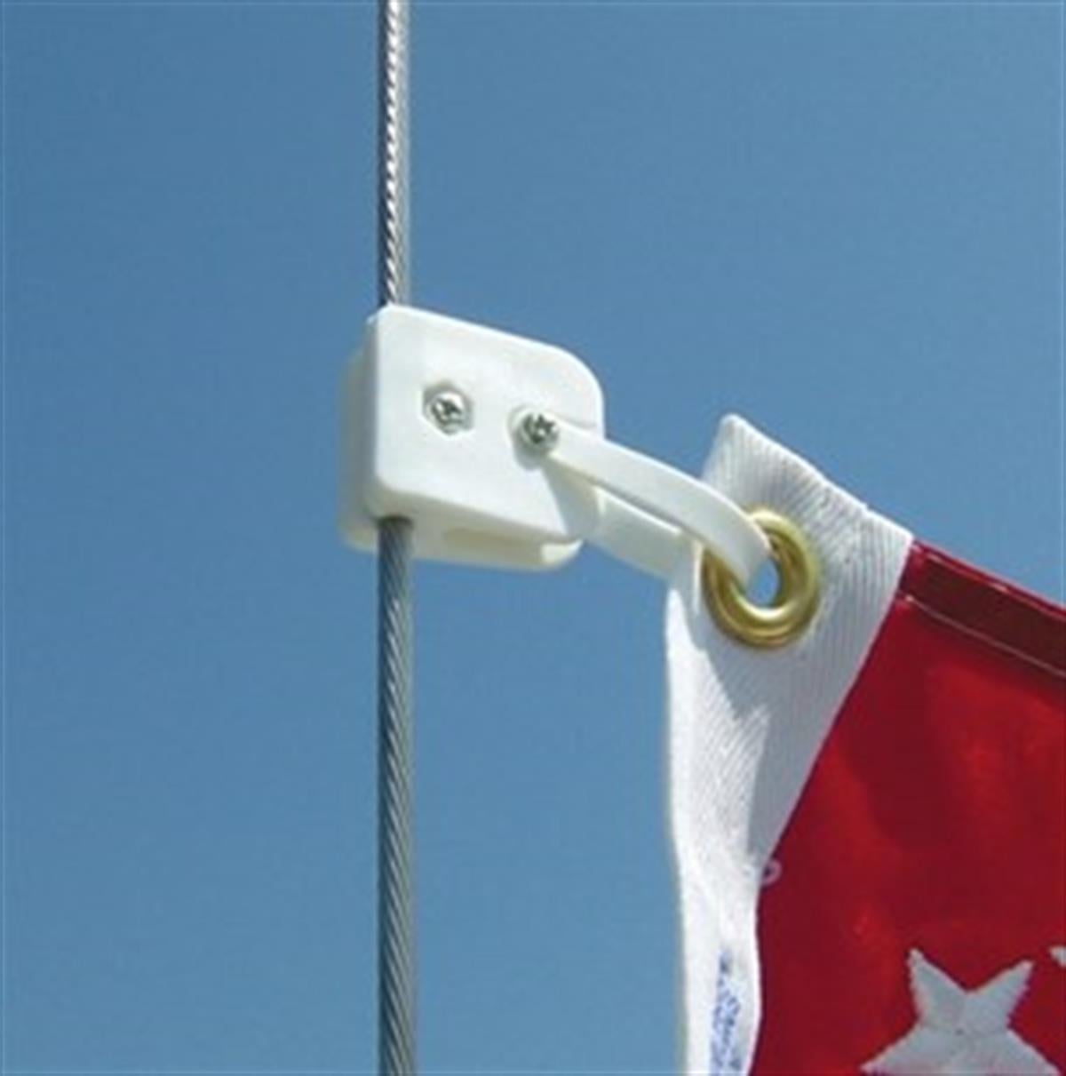 Bayrak bağlama klipsi