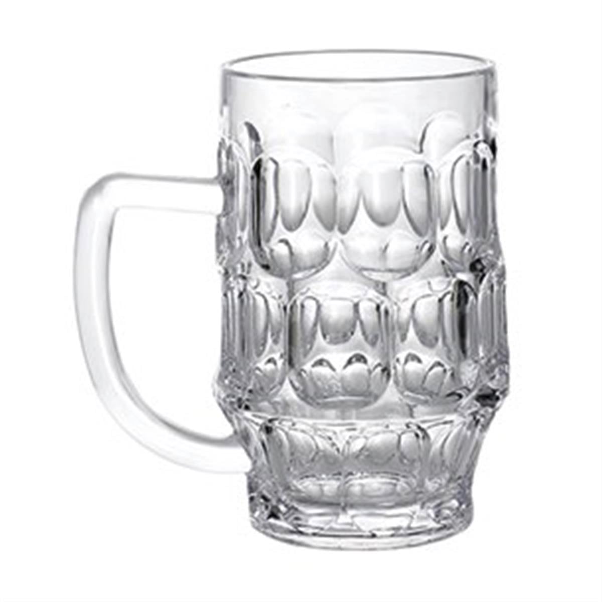 Bira bardağı, kulplu, 500 cl, polikarbonat. 2set