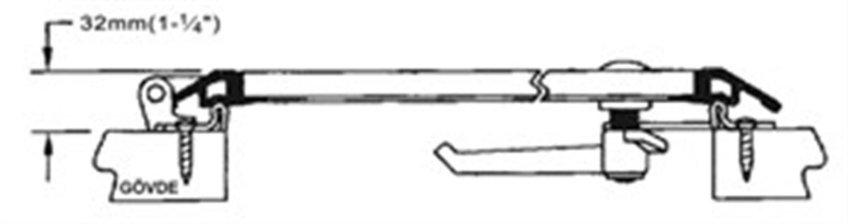 Düşük profilli hatch sağ /sol açılım 610x610