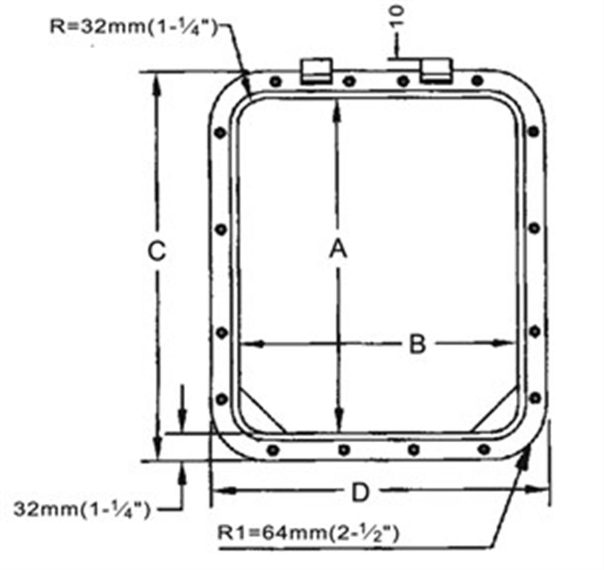 Düşük profilli hatch tek açılım 206x349