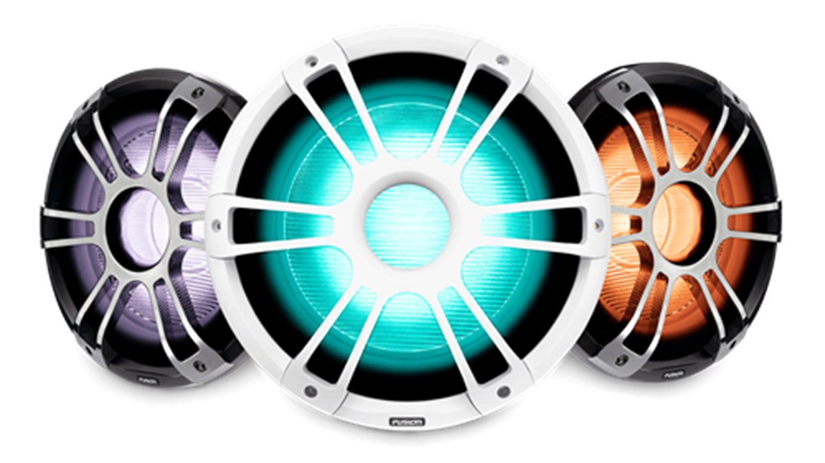 Fusion 12inç Subwoofer Ledli 1400W Sport Beyaz